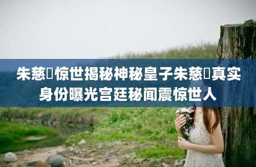 朱慈烜惊世揭秘神秘皇子朱慈烜真实身份曝光宫廷秘闻震惊世人