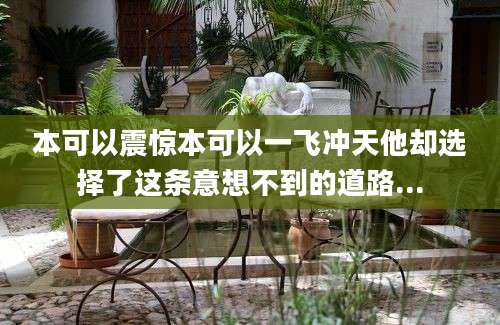 本可以震惊本可以一飞冲天他却选择了这条意想不到的道路...