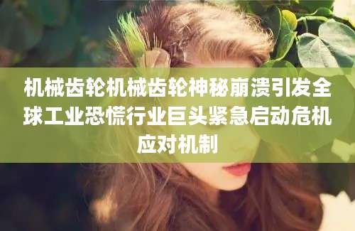 机械齿轮机械齿轮神秘崩溃引发全球工业恐慌行业巨头紧急启动危机应对机制