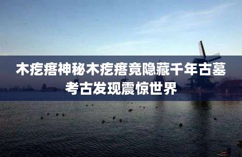 木疙瘩神秘木疙瘩竟隐藏千年古墓考古发现震惊世界