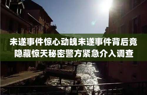 未遂事件惊心动魄未遂事件背后竟隐藏惊天秘密警方紧急介入调查