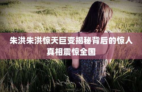 朱洪朱洪惊天巨变揭秘背后的惊人真相震惊全国
