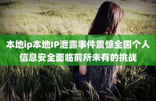 本地ip本地IP泄露事件震惊全国个人信息安全面临前所未有的挑战