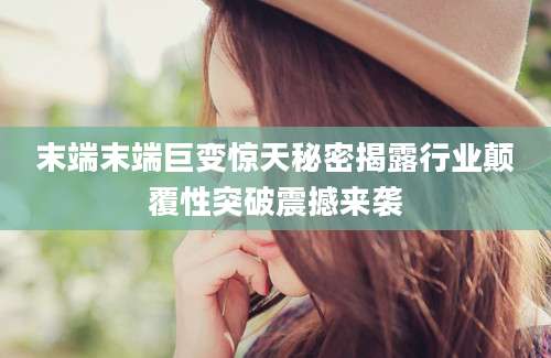 末端末端巨变惊天秘密揭露行业颠覆性突破震撼来袭