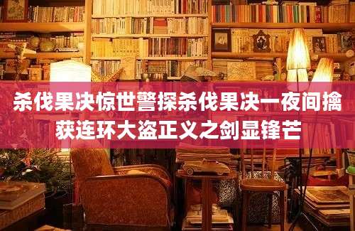 杀伐果决惊世警探杀伐果决一夜间擒获连环大盗正义之剑显锋芒