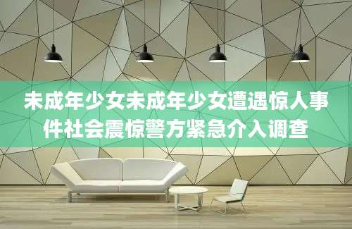 未成年少女未成年少女遭遇惊人事件社会震惊警方紧急介入调查