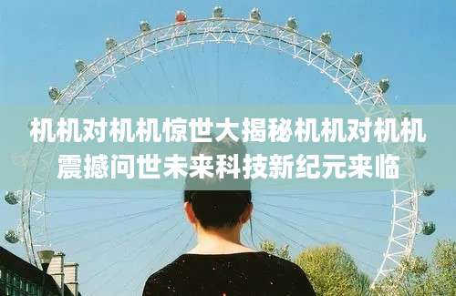机机对机机惊世大揭秘机机对机机震撼问世未来科技新纪元来临