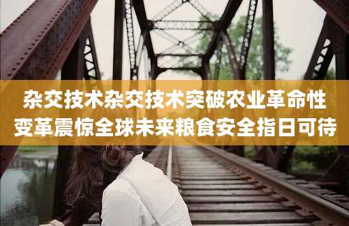 杂交技术杂交技术突破农业革命性变革震惊全球未来粮食安全指日可待