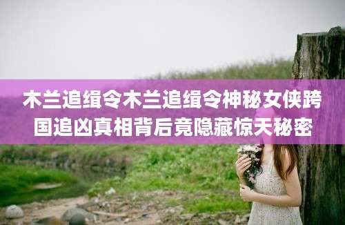 木兰追缉令木兰追缉令神秘女侠跨国追凶真相背后竟隐藏惊天秘密