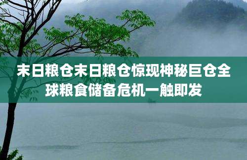 末日粮仓末日粮仓惊现神秘巨仓全球粮食储备危机一触即发